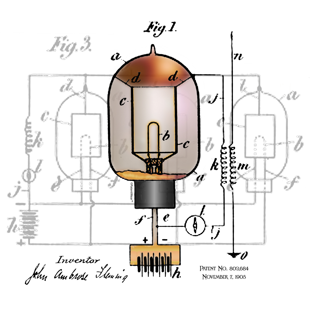 Fleming Vacuum Tube (front/back)